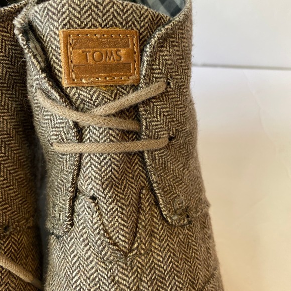 TOMS 'Desert' Herringbone Wedge Bootie - Picture 9 of 16